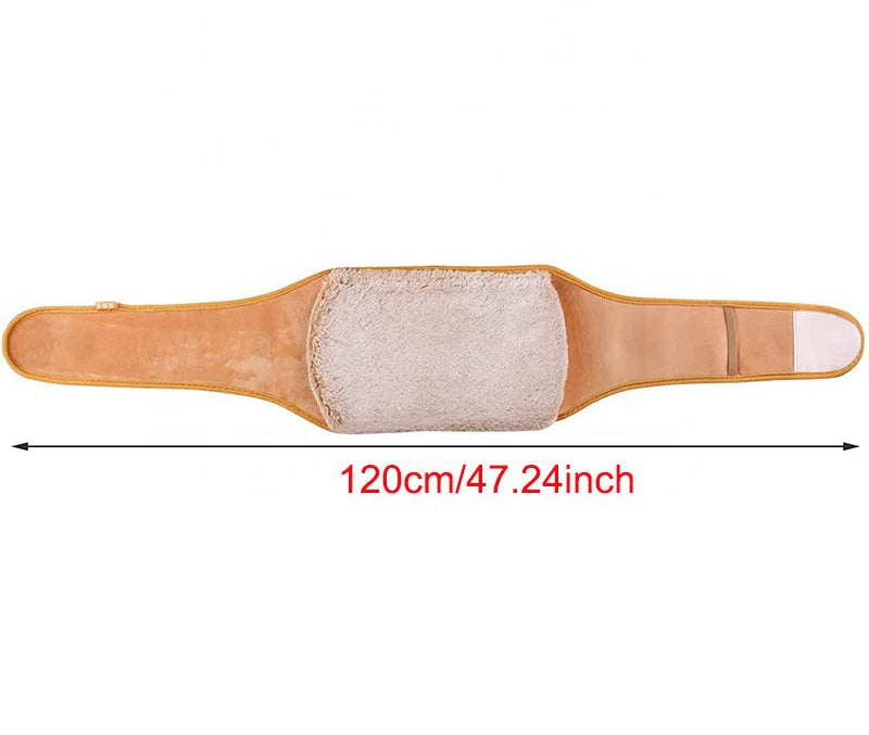 Hot water bottle belt - including gift wrapping - extra long period heat belt - extremely fluffy - perfect for back, stomach, and neck