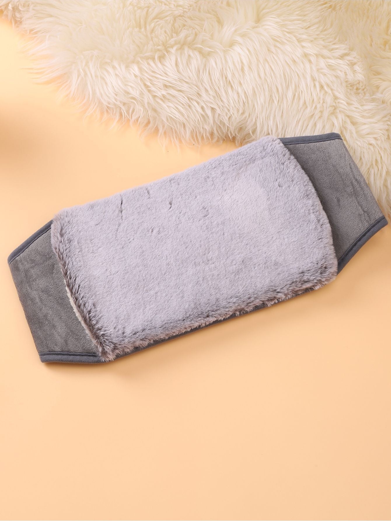 Hot water bottle belt - including gift wrapping - extra long period heat belt - extremely fluffy - perfect for back, stomach, and neck