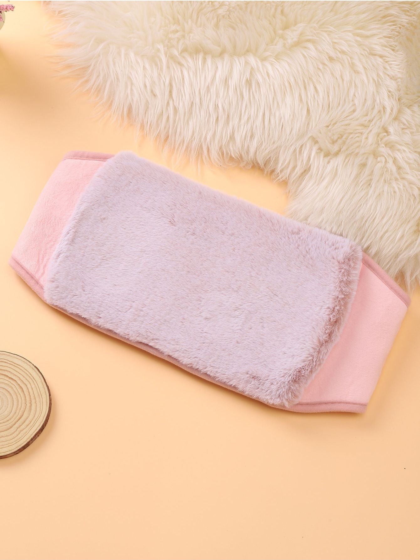 Hot water bottle belt - including gift wrapping - extra long period heat belt - extremely fluffy - perfect for back, stomach, and neck