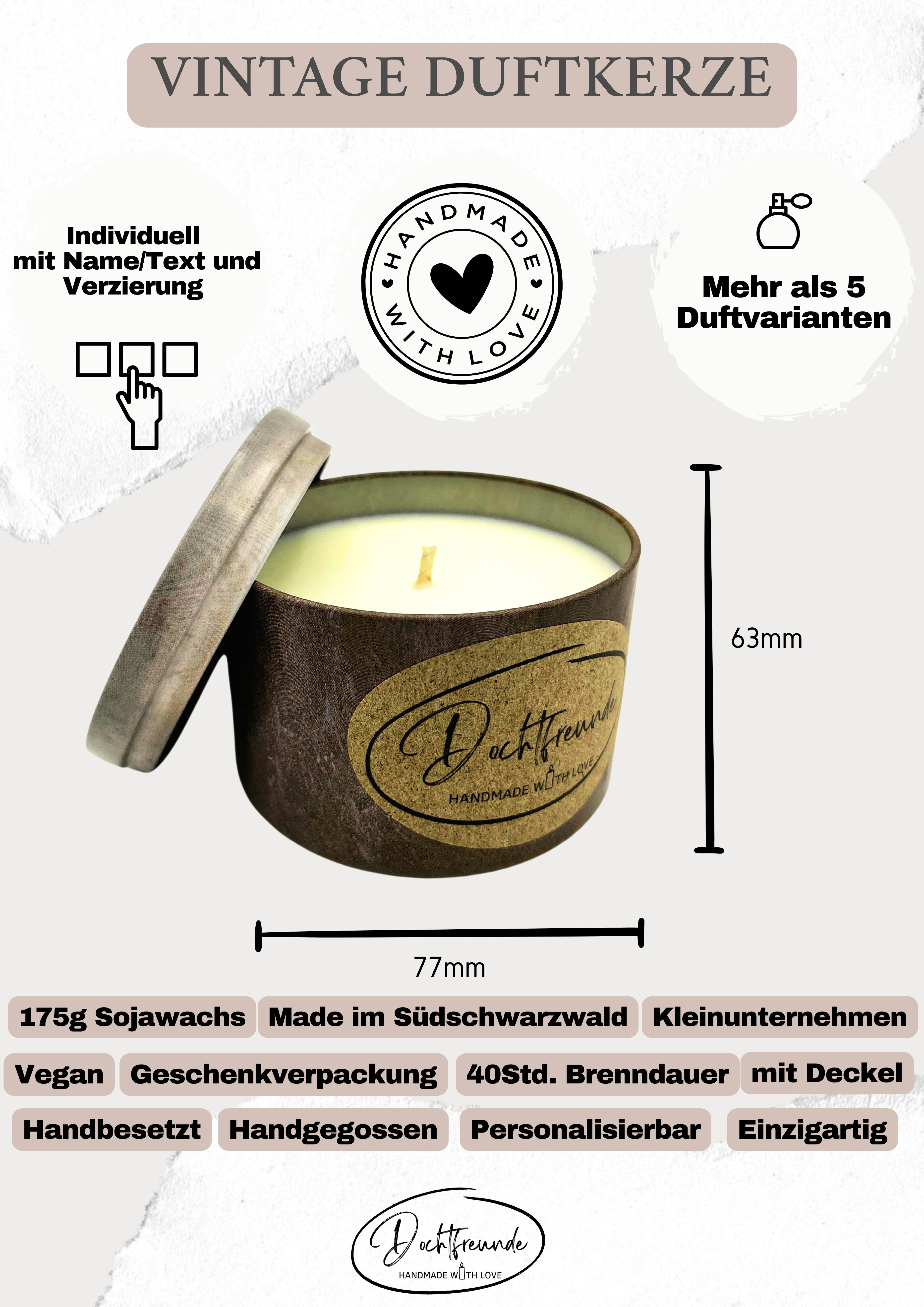 Wertschätzende Duftkerze „You are Special“ – Einzigartiges personalisierbares Geschenk für ganz besondere Menschen - Handgemacht